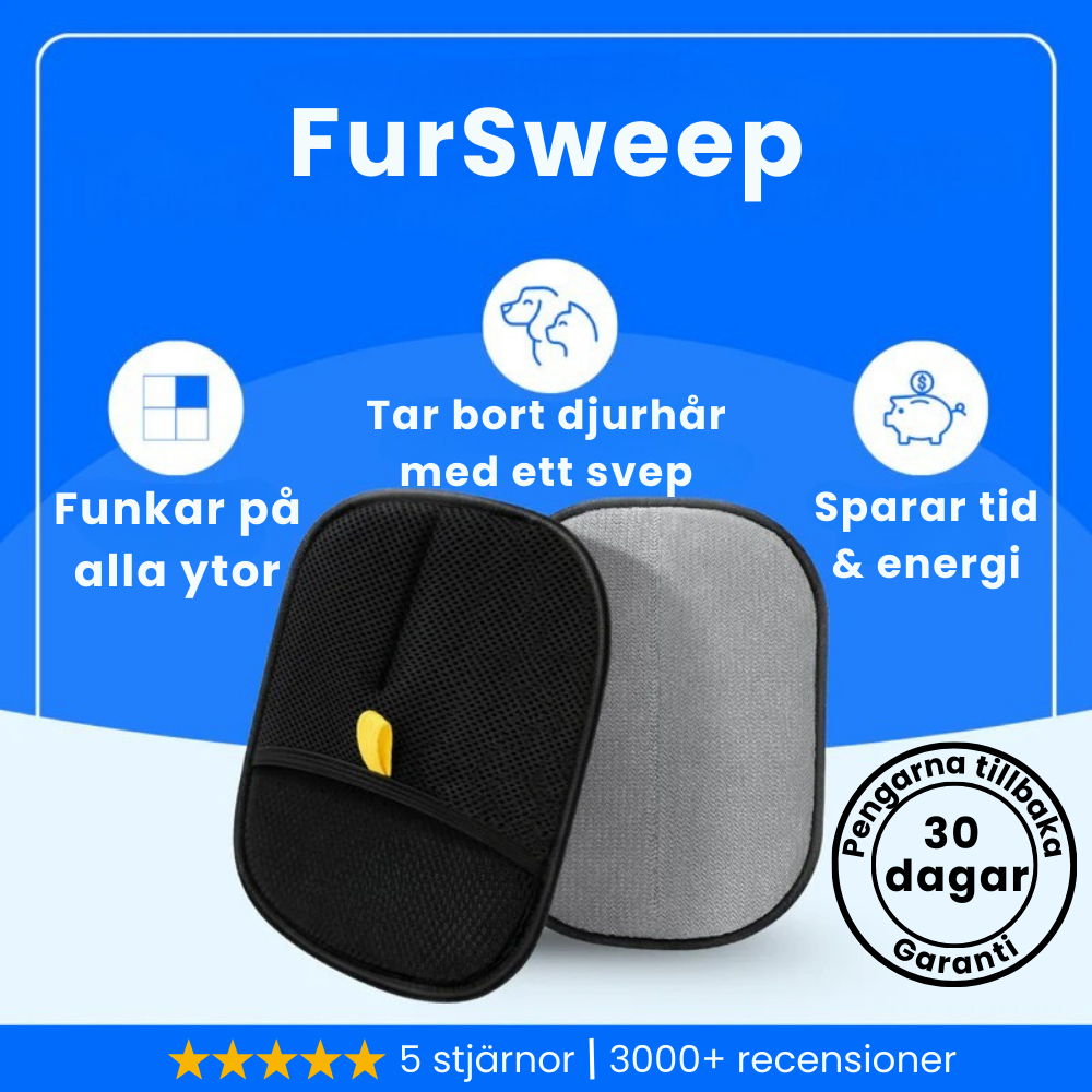 FurSweep - Rengör ditt hem från djurhår på sekunder