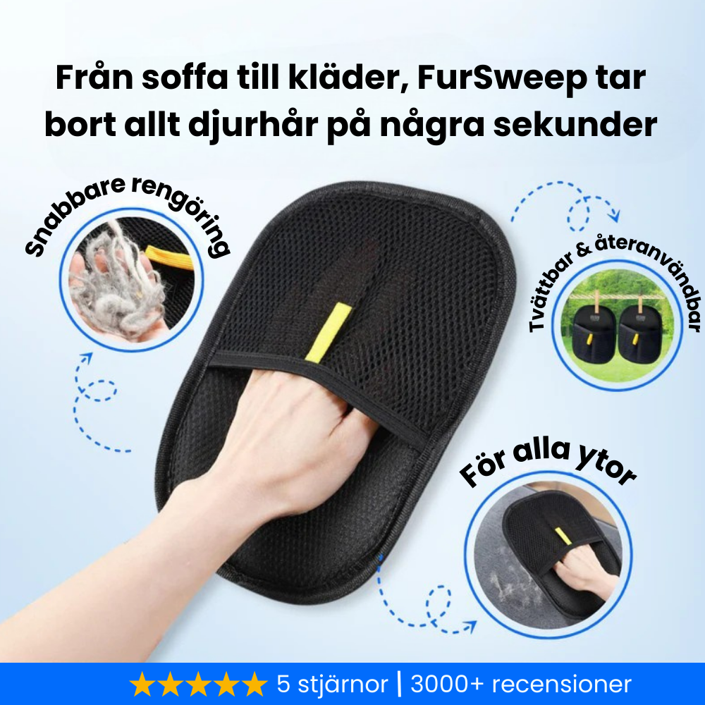 FurSweep - Rengör ditt hem från djurhår på sekunder